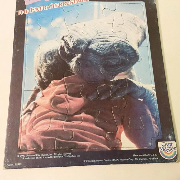Vintage 1982 ET The Extra Terrestrial 15 Piece Tray Puzzle  Craft Master - Picture 13 of 16